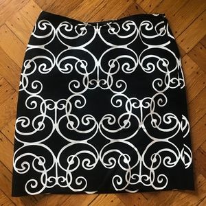 Black and white skirt